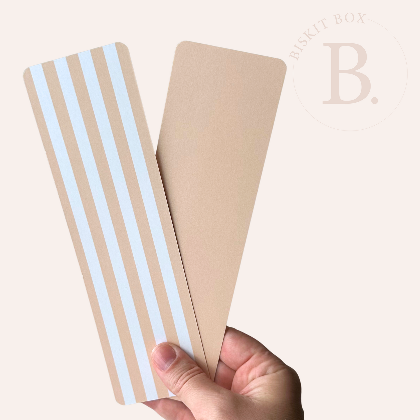 Grease Resistant Cookie Boards - Pack 25 - 65mm x 220mm (Natural Stripe)