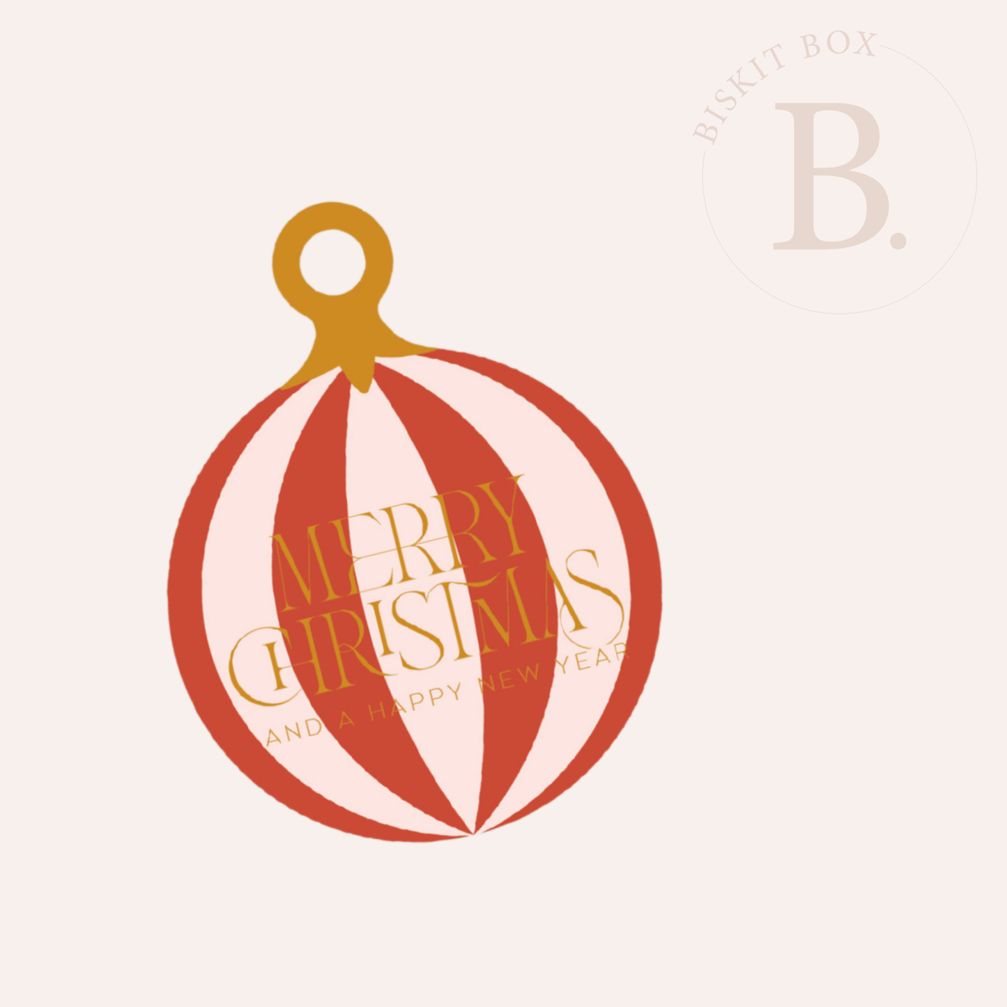 Red & Pink Christmas Bauble