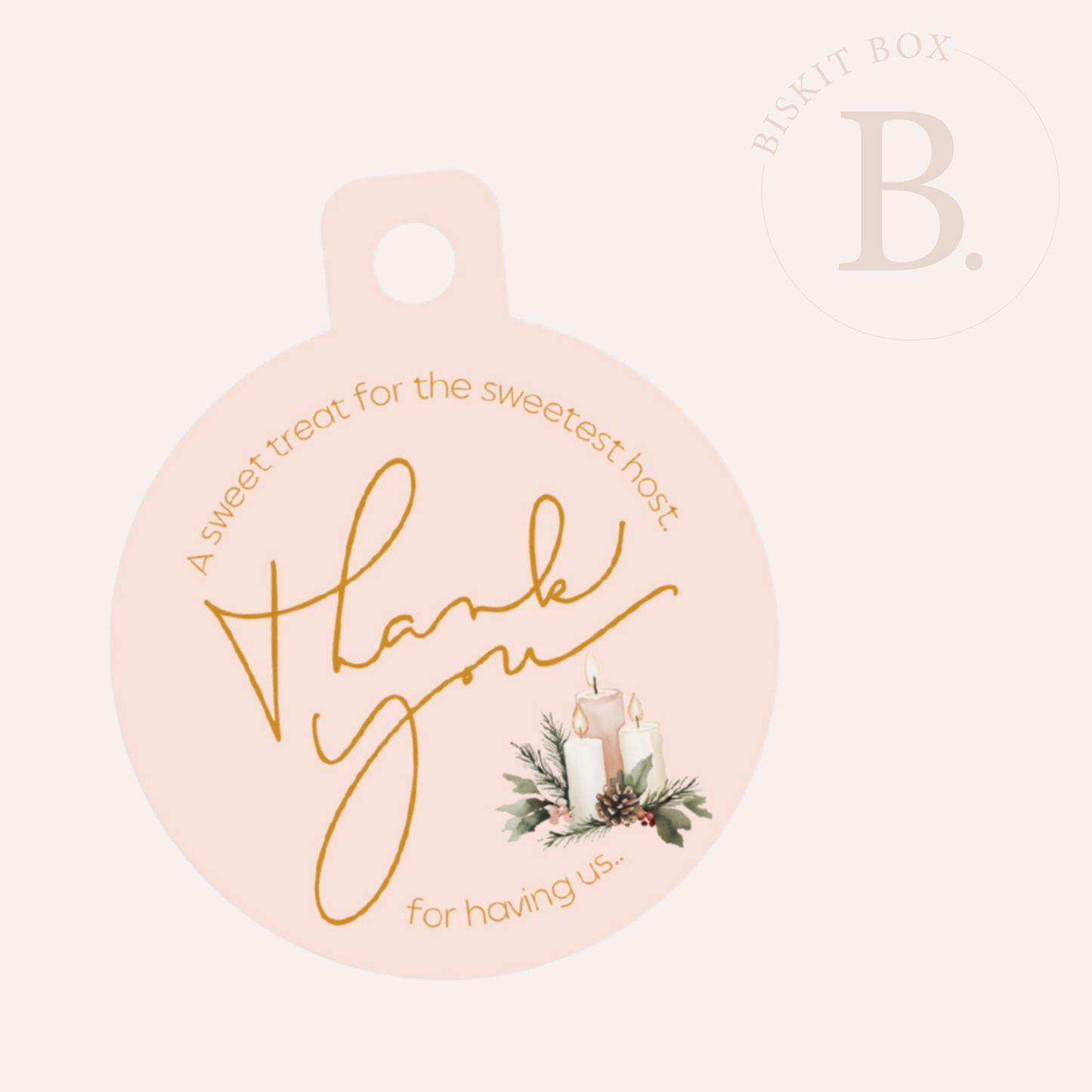 'Thank you to the host' Gift Tag