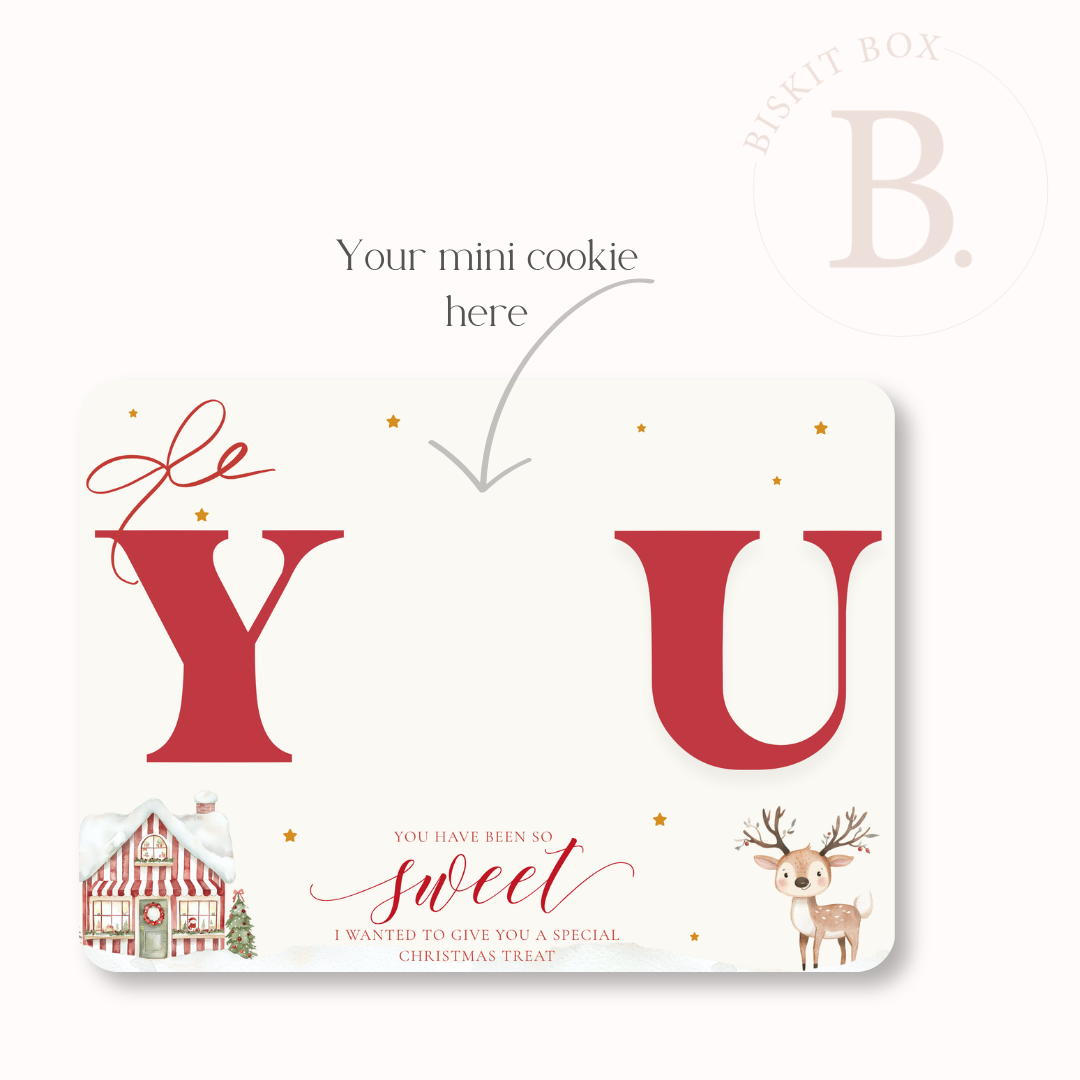 Christmas Mini Cookie Card- 25pk