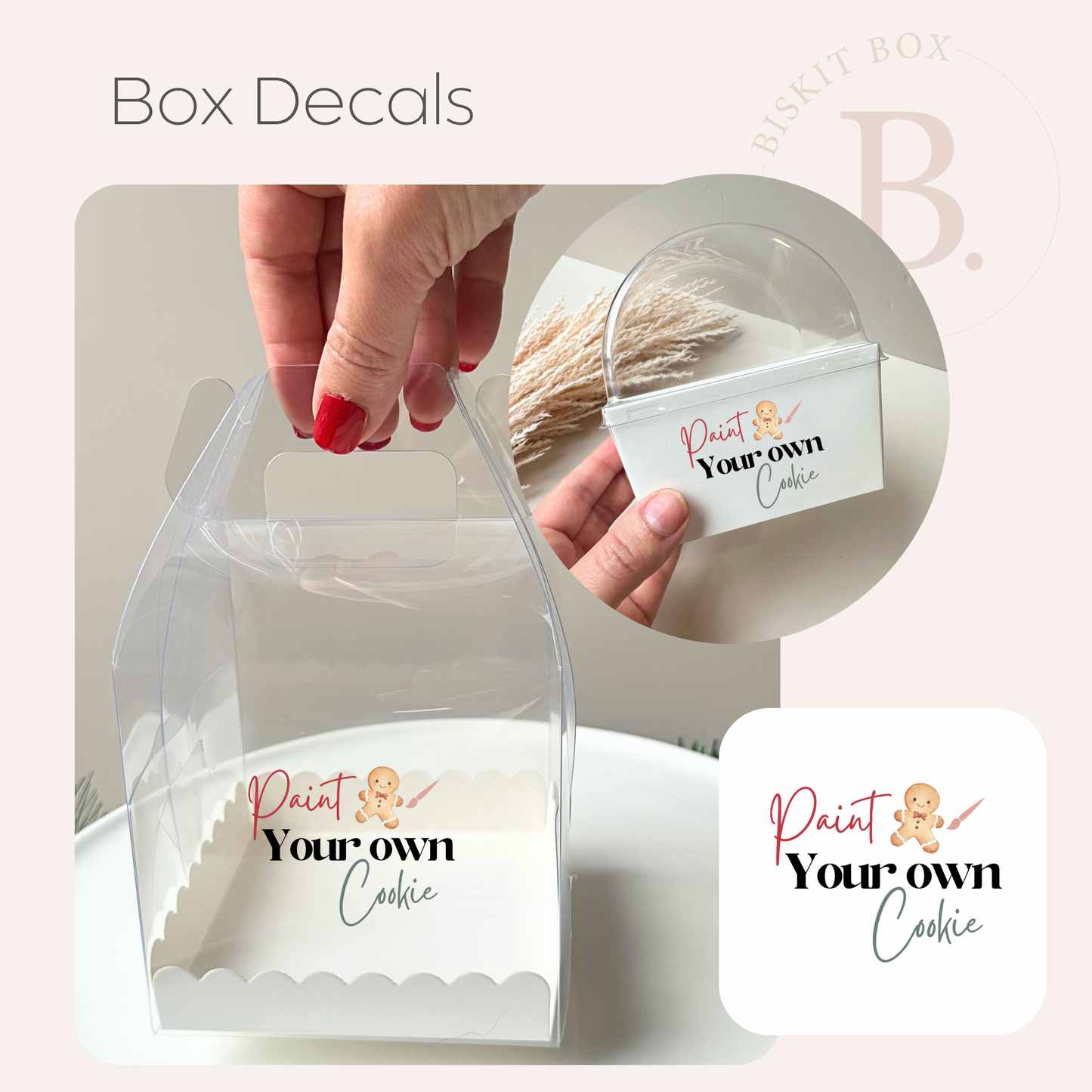 'Paint Your Own Cookie' Label - Pk 5