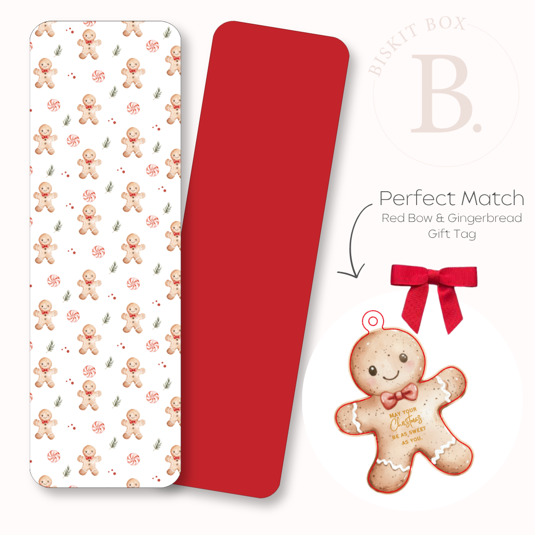 Christmas 2026 Print - Printed Grease Resistant Cookie Board - Pack 25 - 65mm x 220mm (Copy)