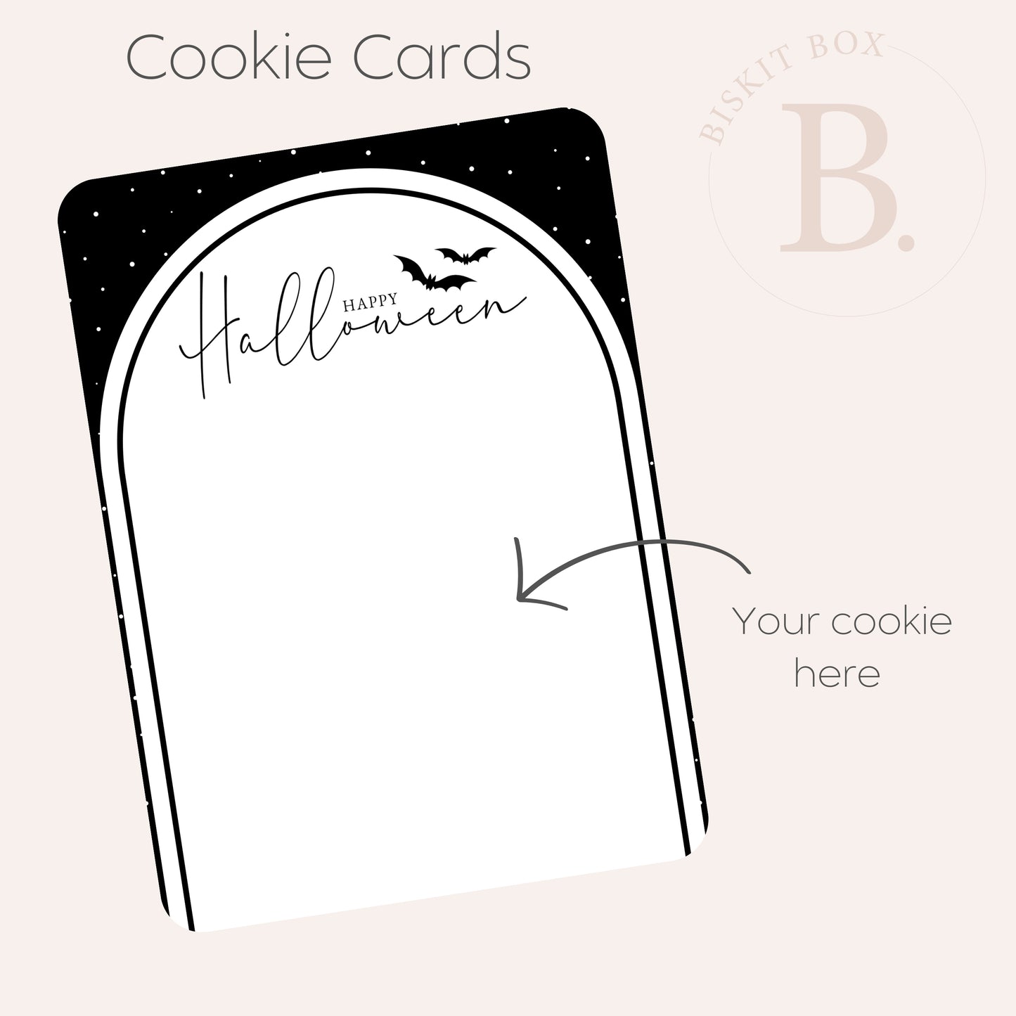 Halloween Arch Cookie Card - 25pk