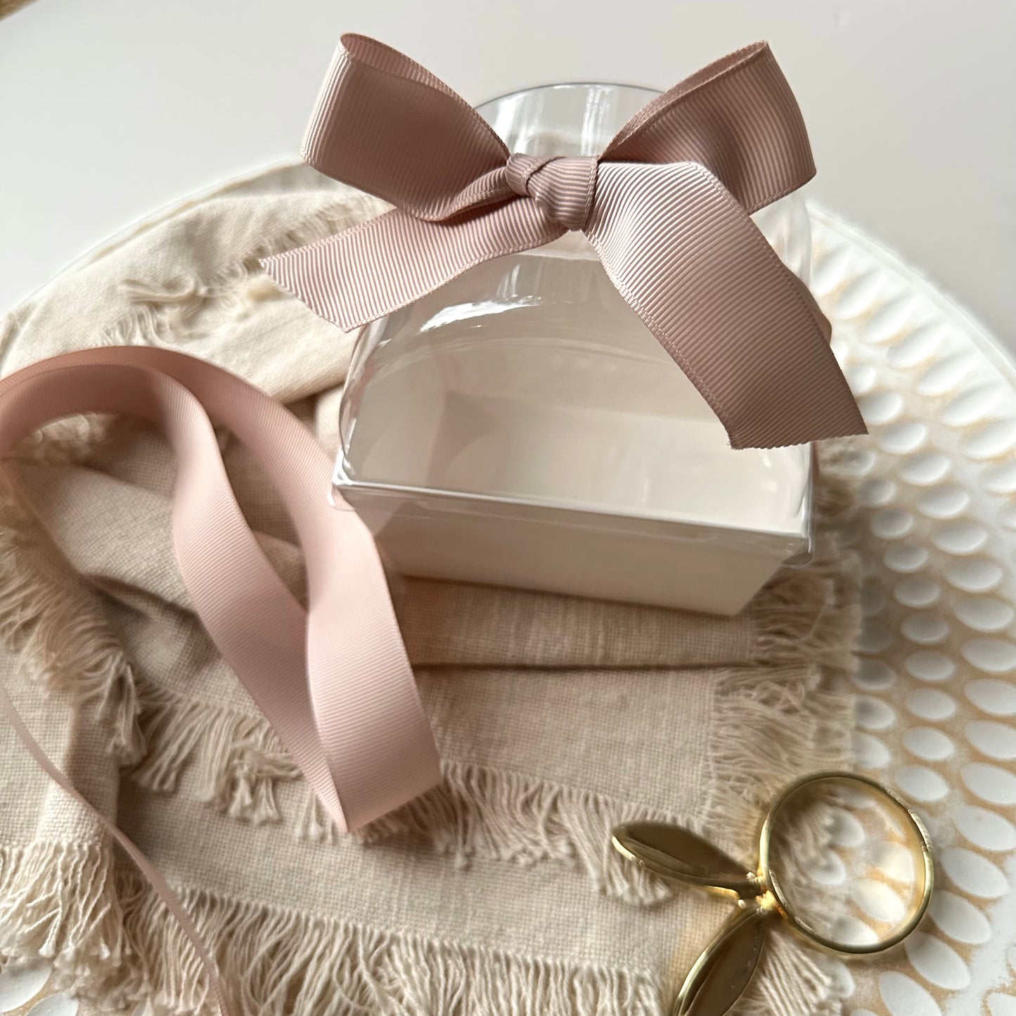 Grosgrain Ribbon on Roll - Nude (9.1m)