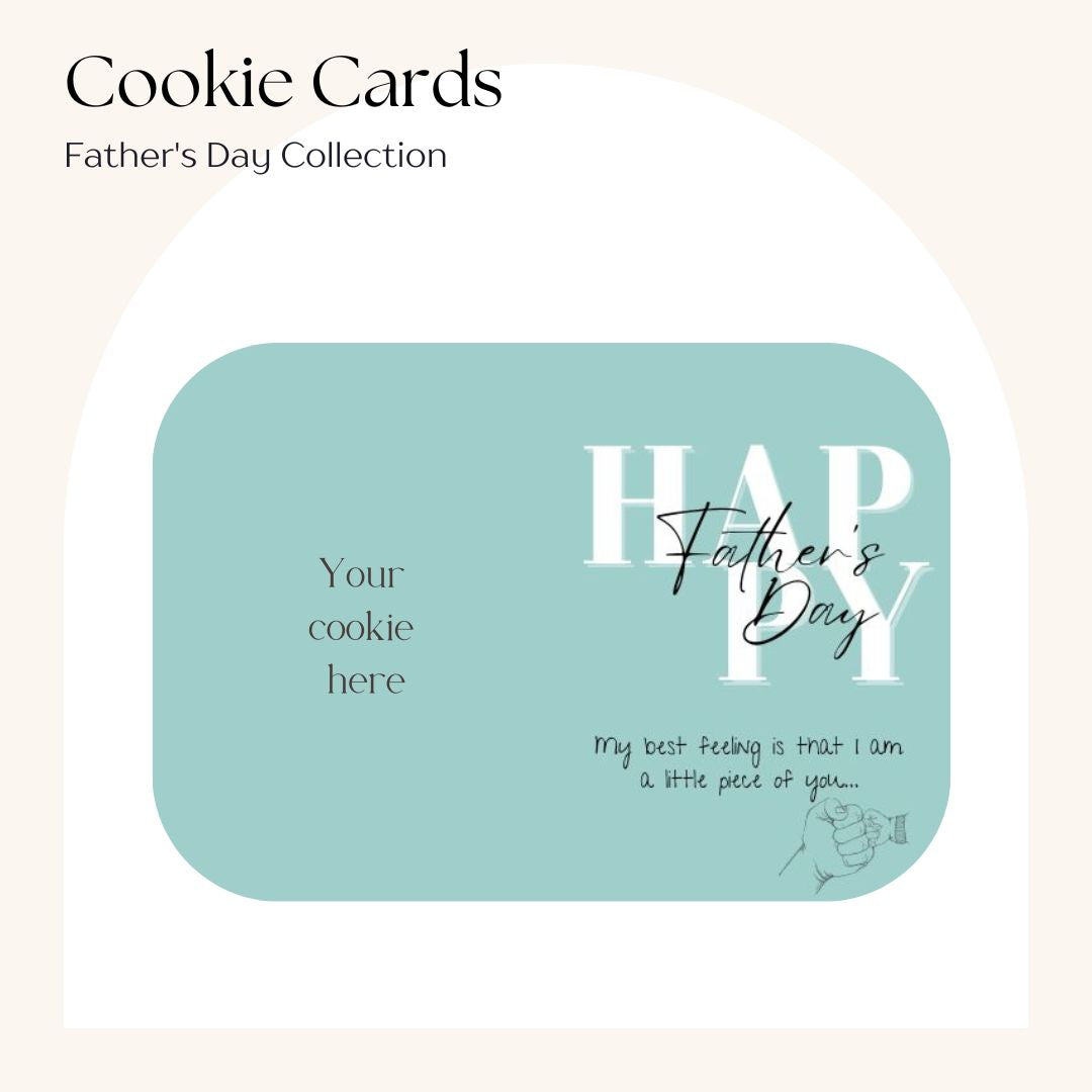 Happy Father's Day Cookie Card -25pk - 2 Colours available