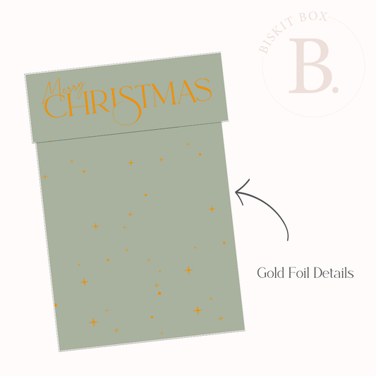 Green 'Merry Christmas' Bag Toppers - 25 pack