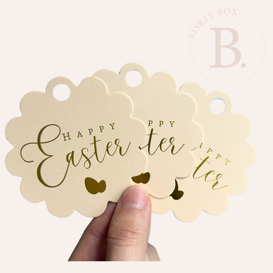 Gift Tag - Happy Easter - 25 pk (Natural)