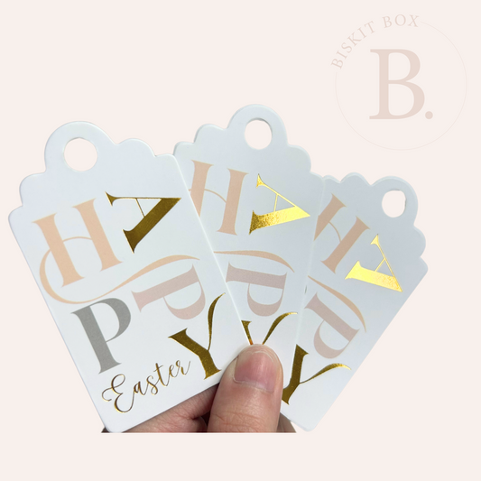 Gift Tag - Multi Colour Happy Easter - 25 pk