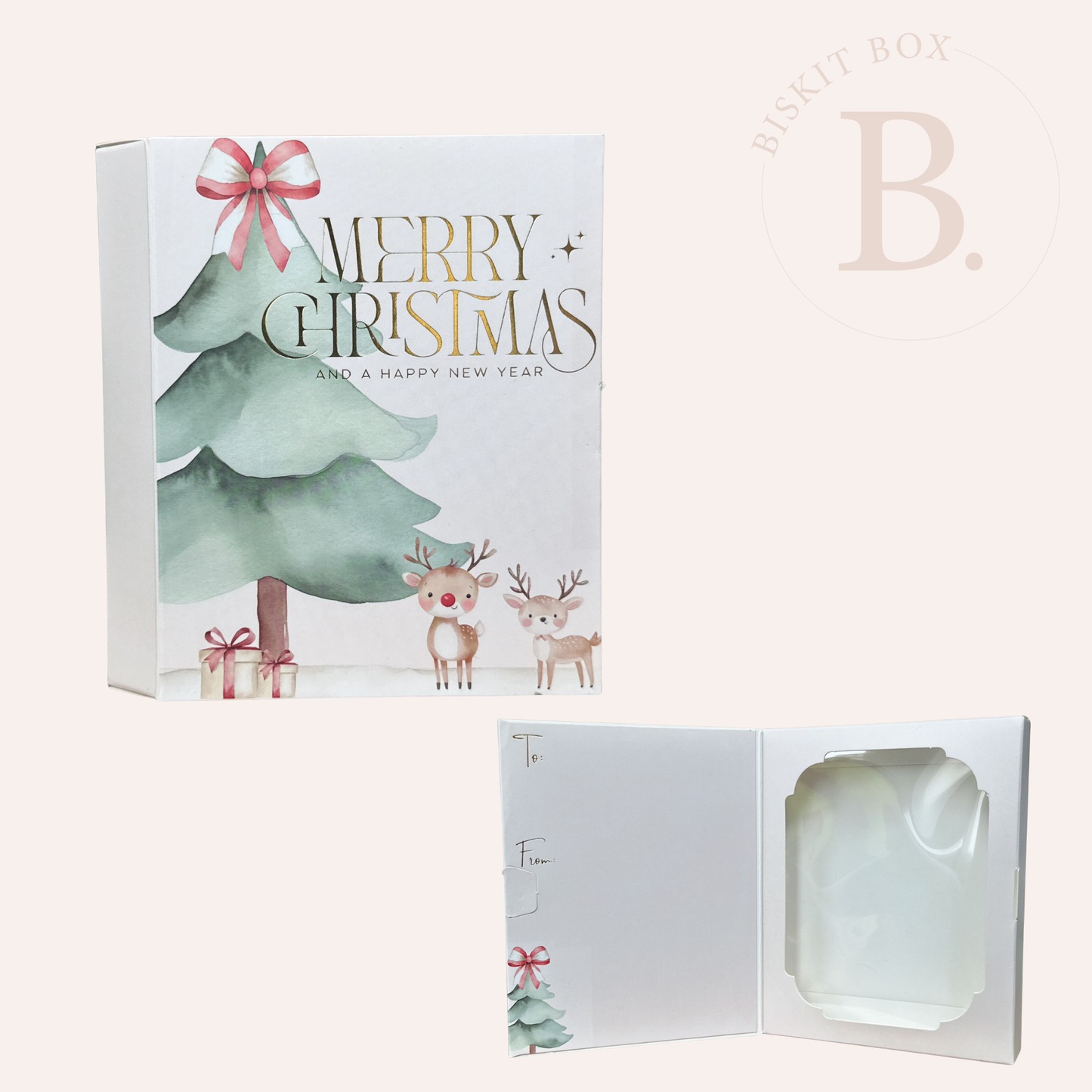 Christmas Cookie/Card Box - 10PK