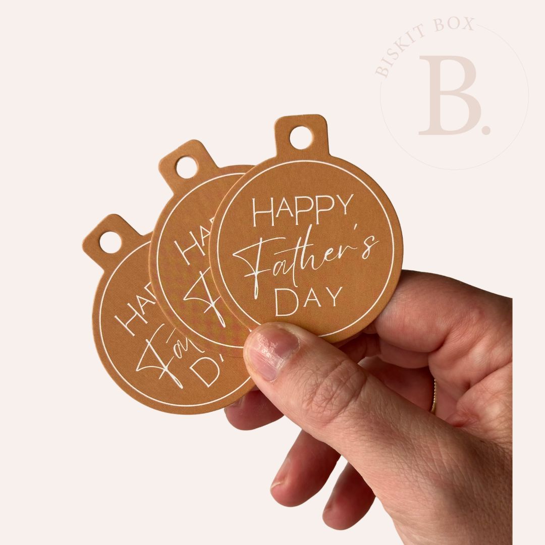 Happy Father's Day Gift Tag - 25 pk - Tan