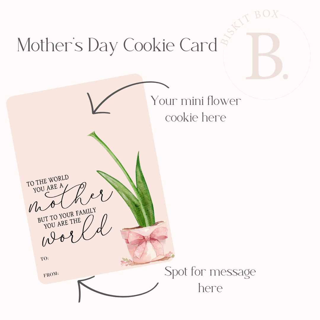 Mother's Day Cookie Card -25pk