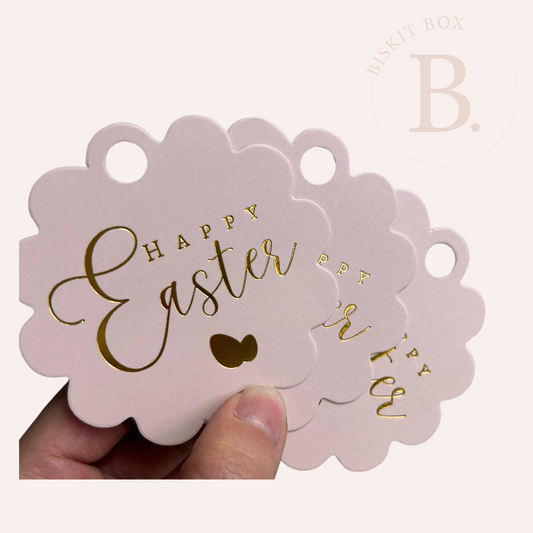 Gift Tag - Happy Easter - 25 pk (Soft Pink)