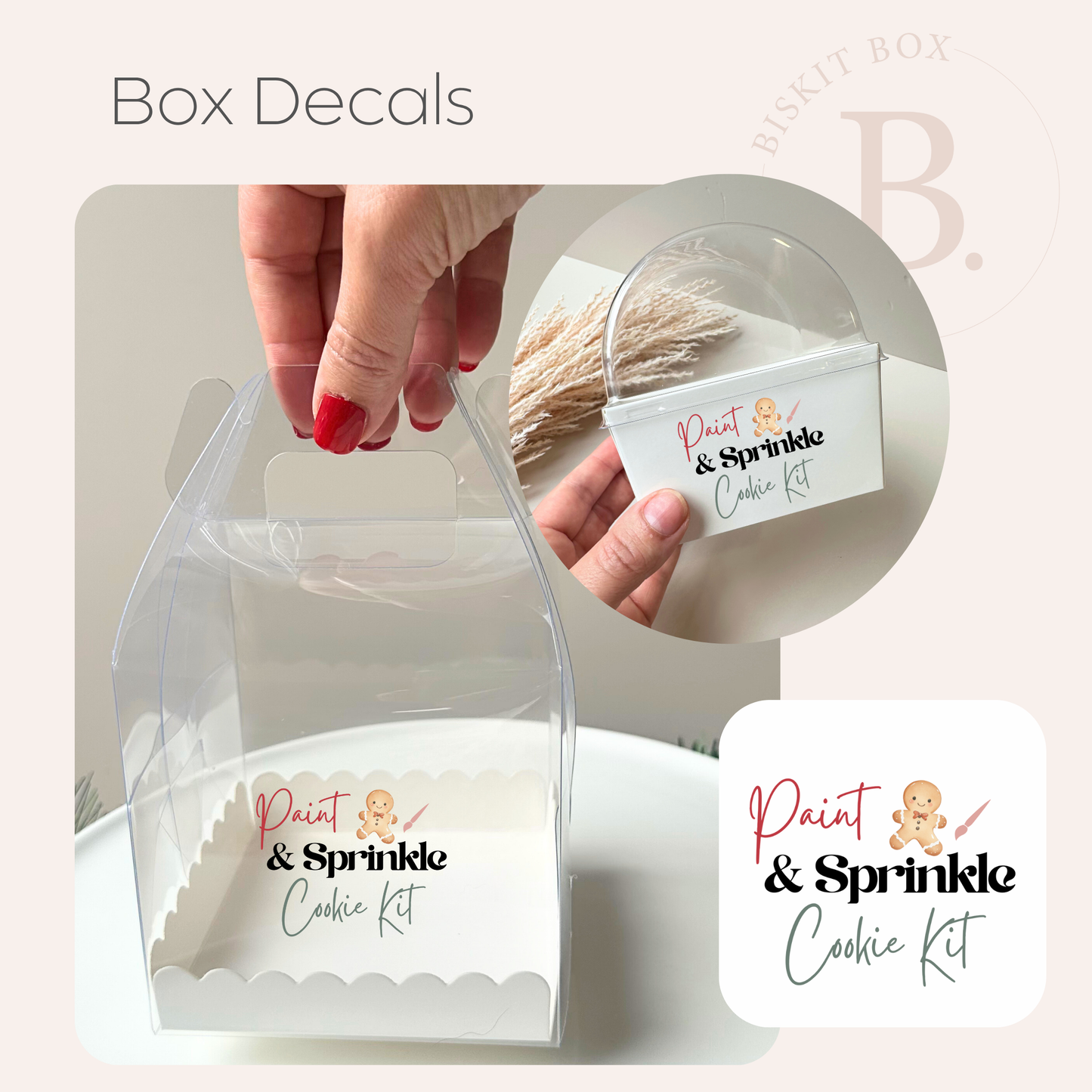 'Paint & Sprinkle Cookie Kit' Label - Pk 5