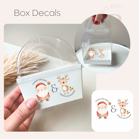 'Cookies for Santa & Carrots for Reindeer' Label - Pk 5