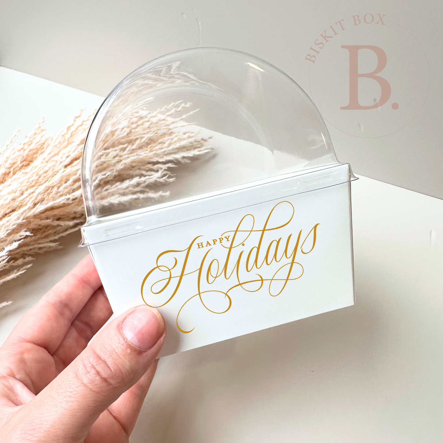 'Happy Holidays' Gold Decal - 5pk