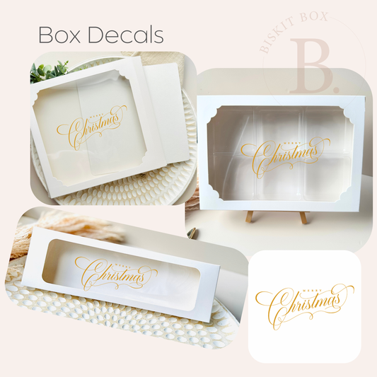 'Merry Christmas' Gold Decal - 5pk