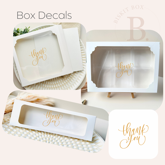 Thank you Gold Decal - 5pk