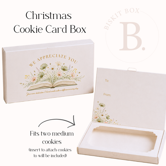 NEW Teacher Appreciation 2 Cookie/Card Box - 10PK AVAILABLE FOR PRE-ORDER