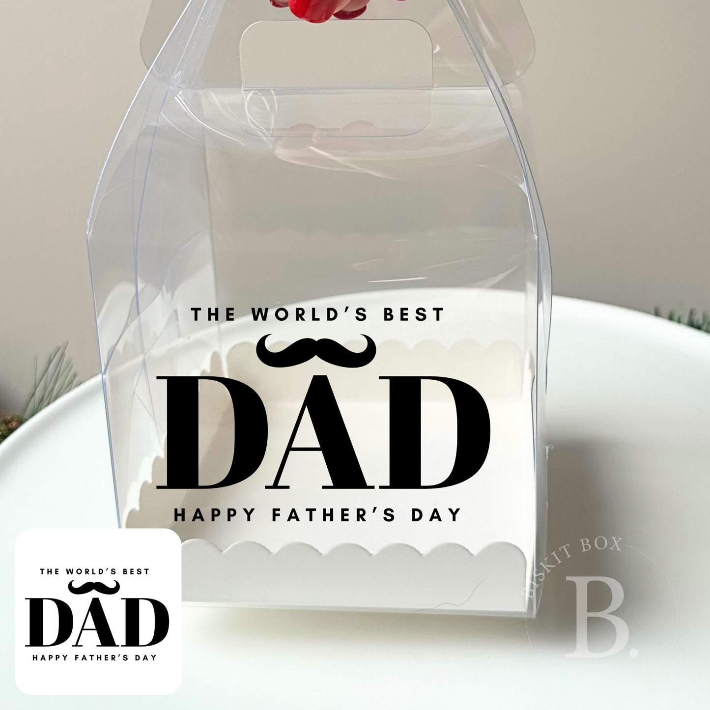 'World's Best Dad' Label - Pk 5