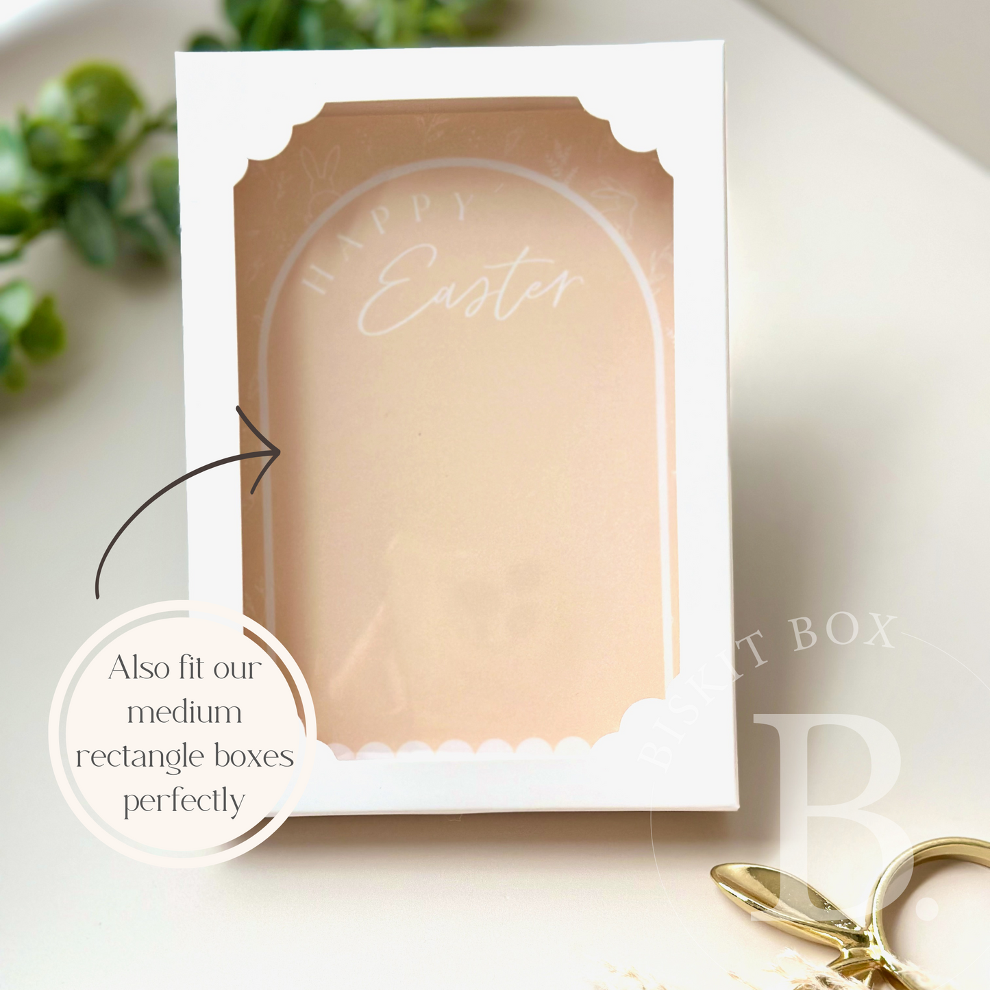 Happy Easter Arch Cookie Card -25pk - 2 Colours available