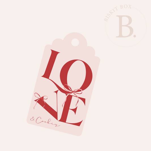 'Love & Cookies' Gift Tag - 25 pk