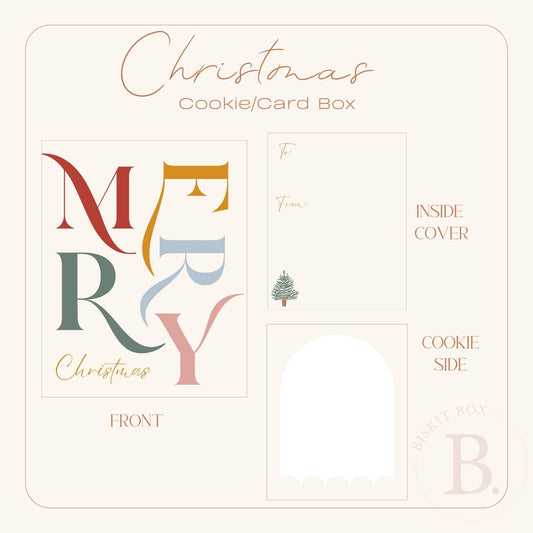 'Christmas' Cookie/Card Box - 10PK