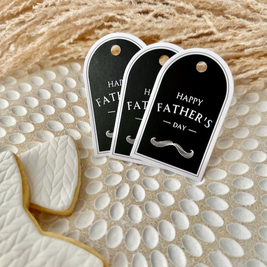 Father's Day Gift Tag - 25 pk - Black