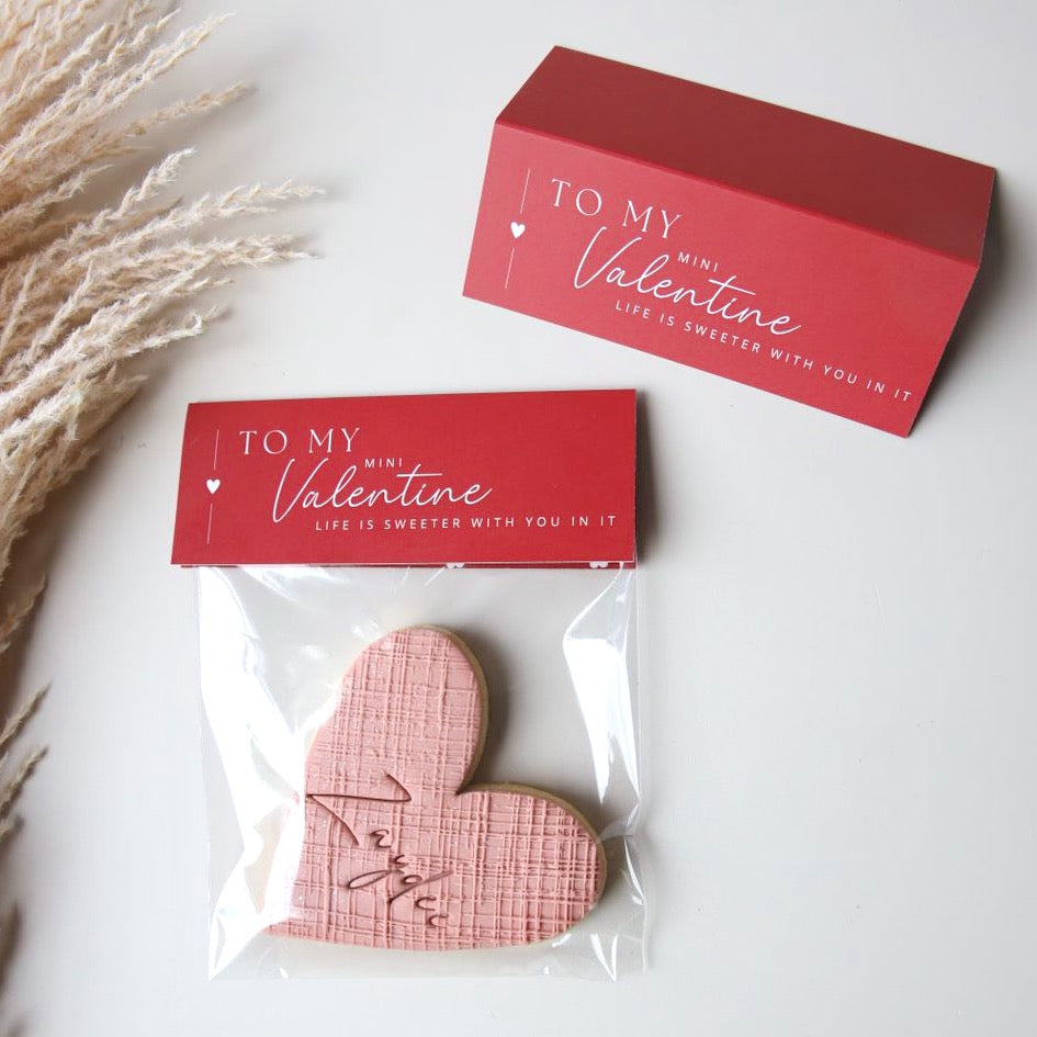 'Mini' Valentine Bag Topper (small) - 25 pack