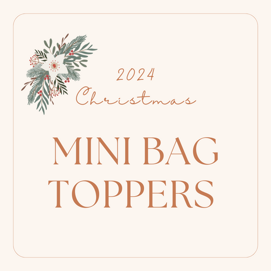 'Merry Christmas' Mini Bag Toppers - 25 pack - 5 options available