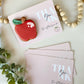 Teacher Thank you - Apple Cookie Card 25pk