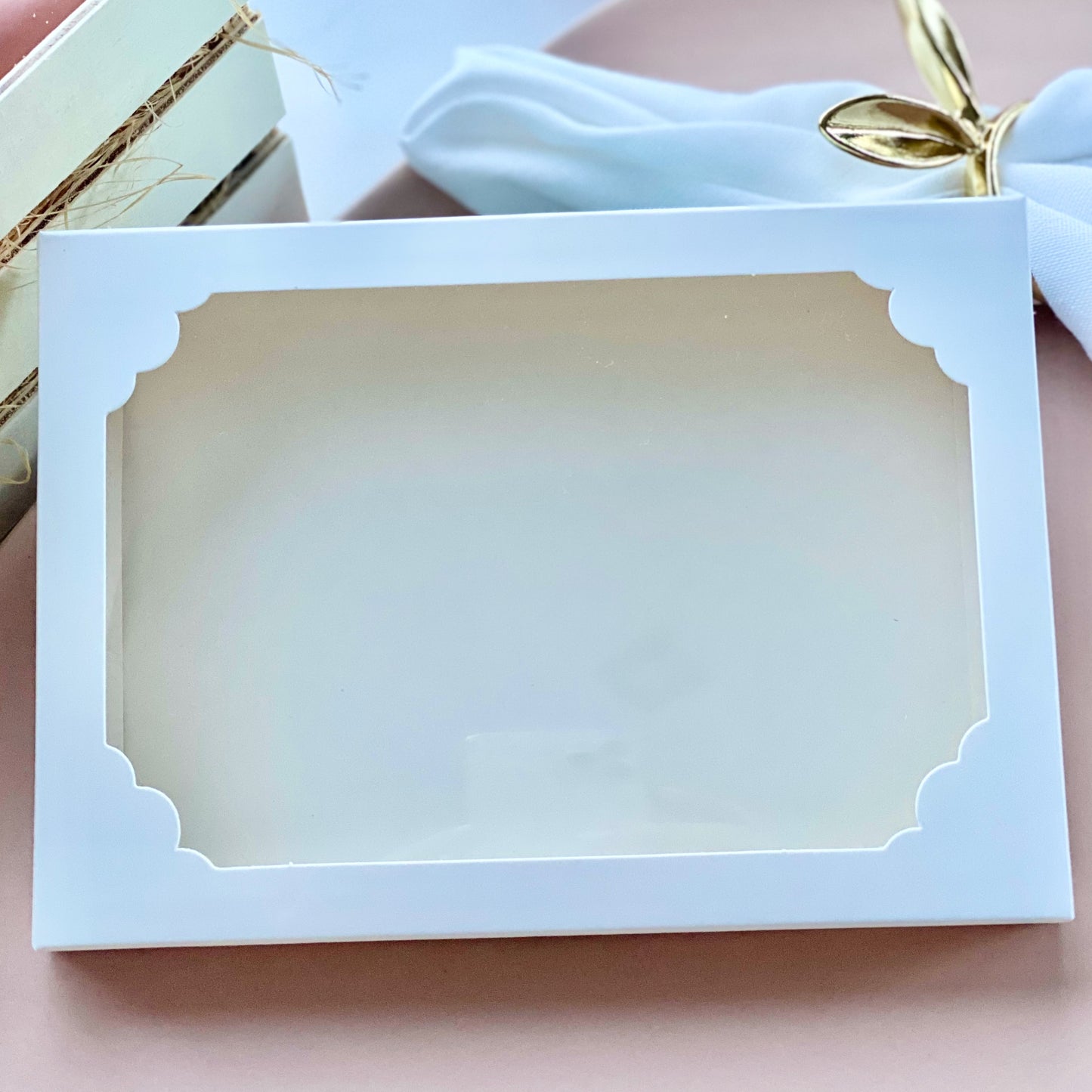 Deluxe Rectangle Cloud Box - 12pk - White